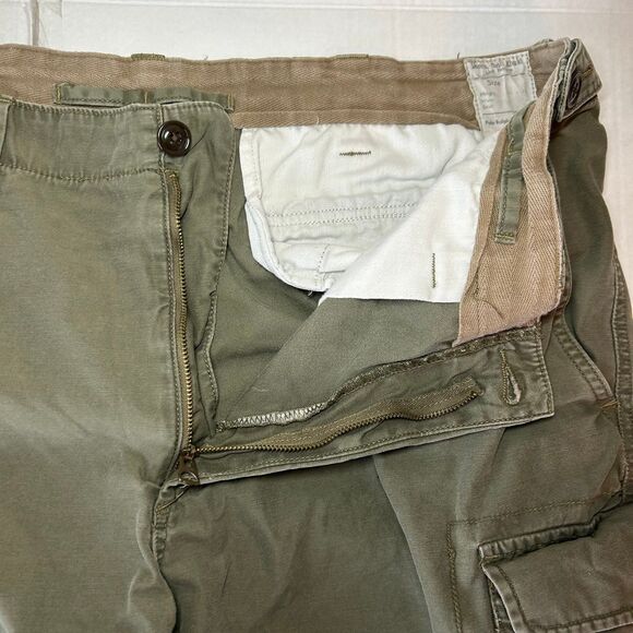 Polo Ralph Lauren Classic Fit Utility Canvas Khaki Drill Cargo Shorts Size 40 - Picture 4 of 9